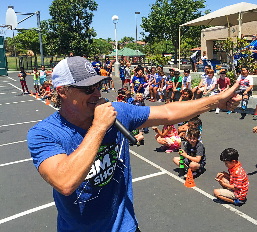 Go BIG BMX Air Show or similar stunt show held as school assembly or community event